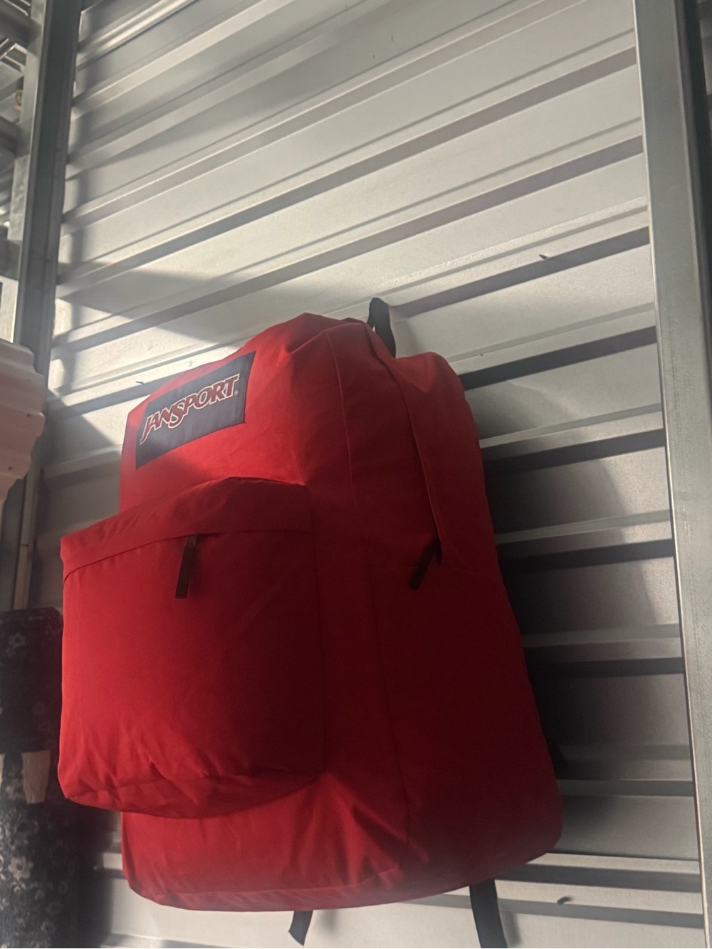 Jansport Bright Red Oversized Backpack - Picture 3 of 5